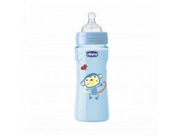 Imagen del producto Chicco Biberón de Silicona de Flujo Rápido azul 330ml