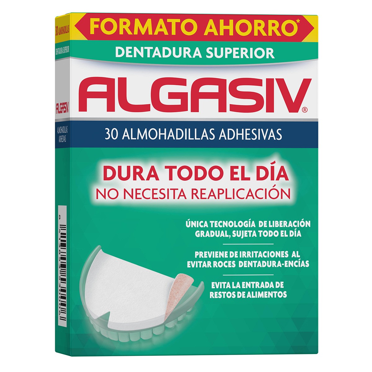 Imagen de Algasiv almohadillas adhesivas dentadura superior 30uds